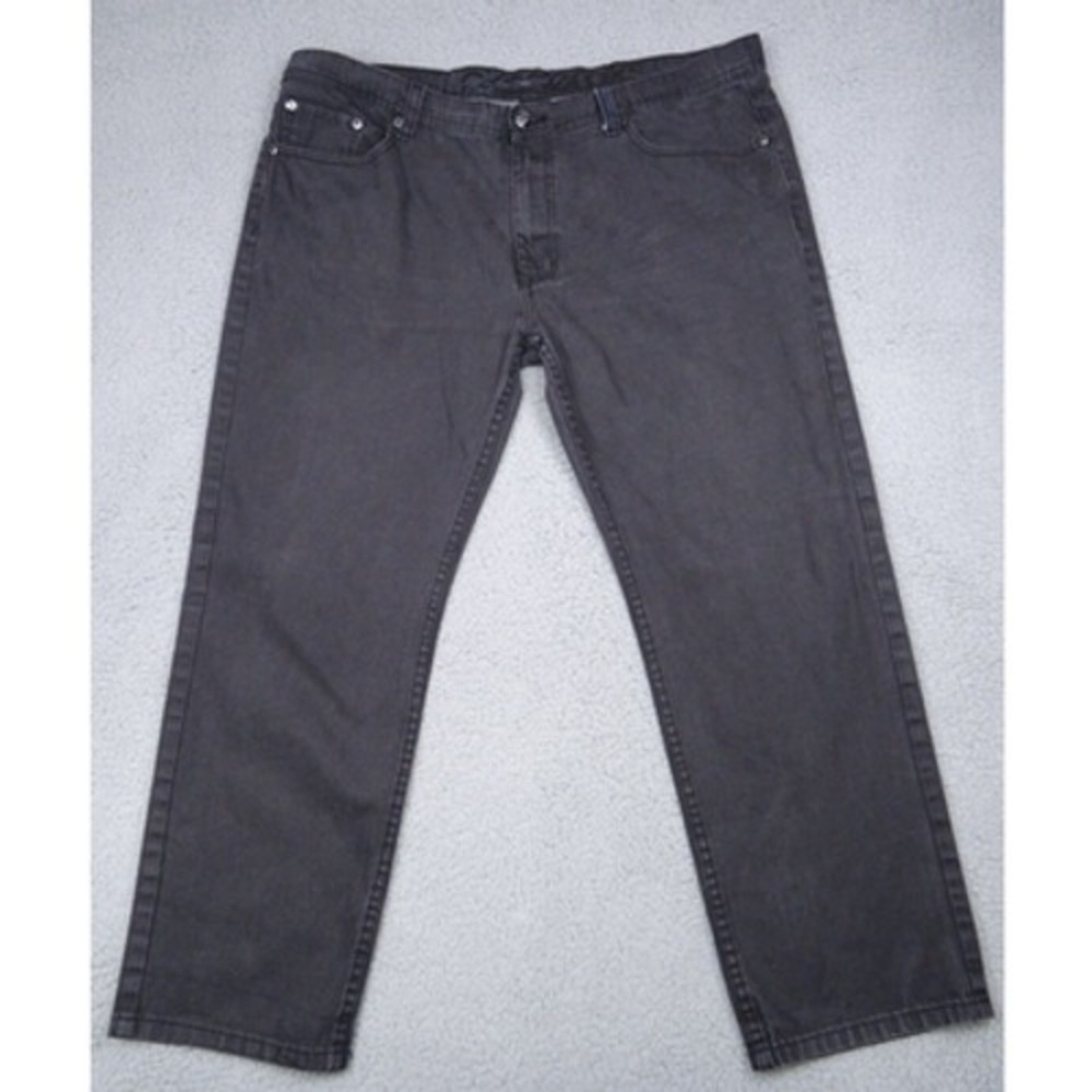 Akademiks Mens Jeans Size 42 x 32 Black Denim‎ Straight Leg Mid Rise Relaxed